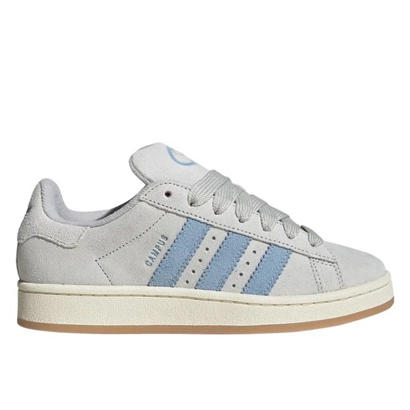 Adidas Campus 00s Sneakers in Light Gray and Sky Blue - Picture 1 of 8